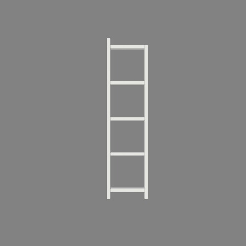 five-tier metal shelf