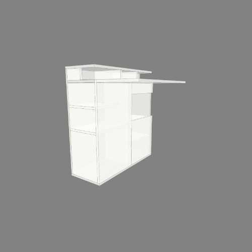 Foldable cupboard and work table