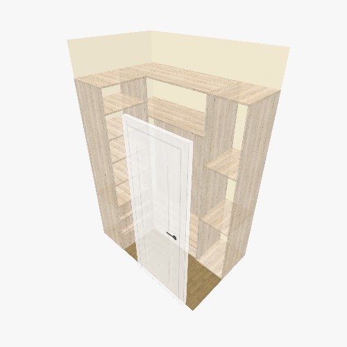 Гардероб 01 Бесплатные 3D-проекты мебели и чертежи от сообщества Flatma