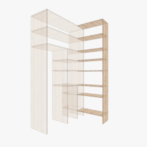 гардероб Бесплатные 3D-проекты мебели и чертежи от сообщества Flatma