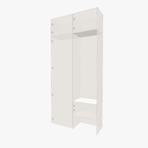 Гардероб вход Projets et plans de meubles 3D gratuits de la Communauté Flatma