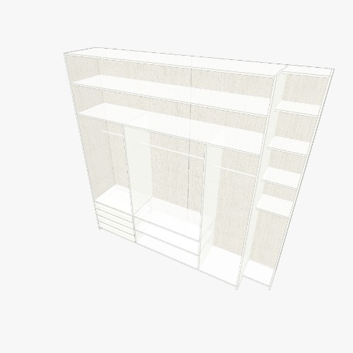 гардеробная  1 сторона