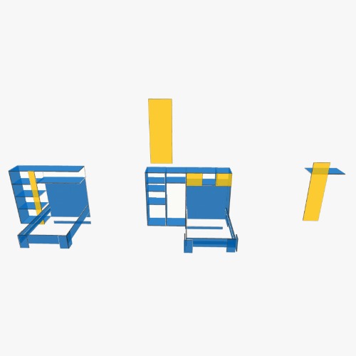 Garsoniera 2 Free 3D furniture designs and blueprints from Flatma Community