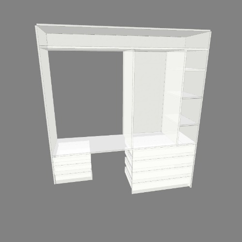guarda roupa Бесплатные 3D-проекты мебели и чертежи от сообщества Flatma
