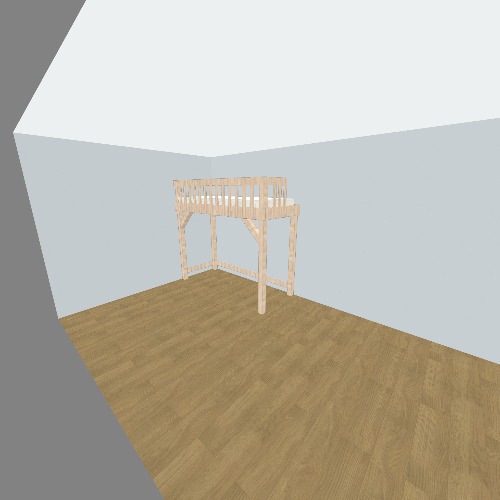 Hochbett Бесплатные 3D-проекты мебели и чертежи от сообщества Flatma