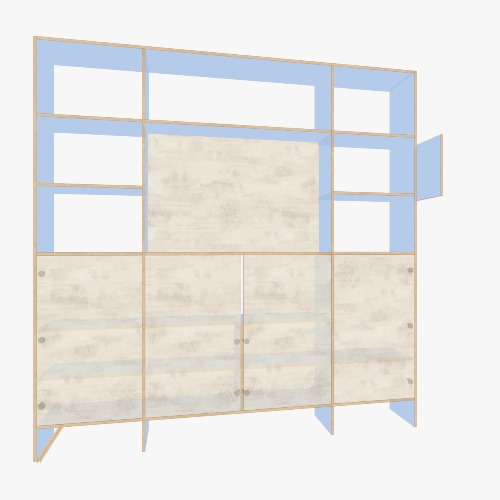 ER-WCab Proyek dan denah furnitur 3D gratis dari Komunitas Flatma