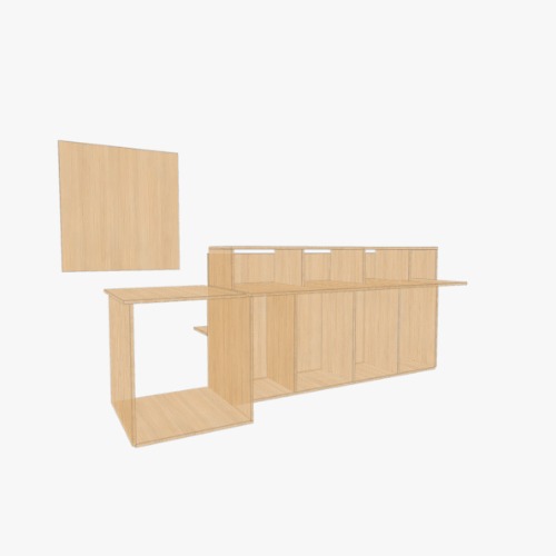 Стол письменный Бесплатные 3D-проекты мебели и чертежи от сообщества Flatma