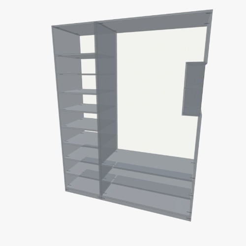 шкаф1221 Proyectos y planos de muebles 3D gratuitos de la Comunidad Flatma