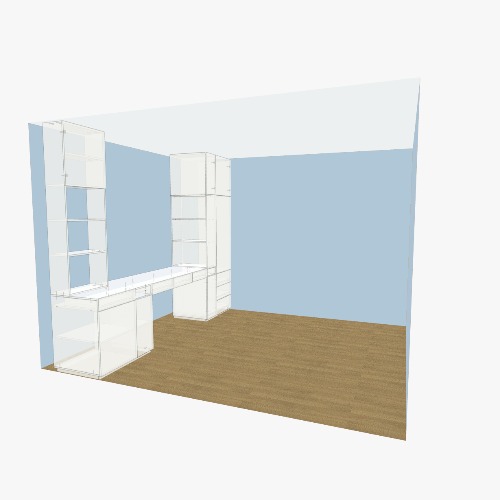 шкаф-стол у окна 1