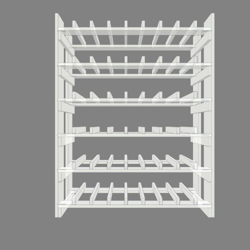 Винный стеллаж деревянный на 54 винные бутылки Free 3D furniture designs and blueprints from Flatma Community