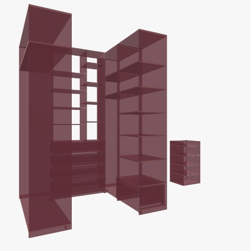гардероб красный