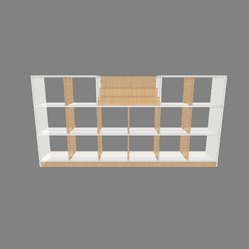 juguetero melamina + librero