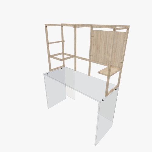 kệ làm việc fake Free 3D furniture designs and blueprints from Flatma Community