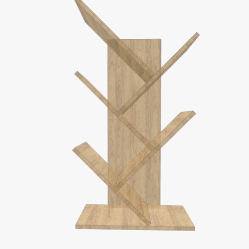 Kệ sách dạng xương cá