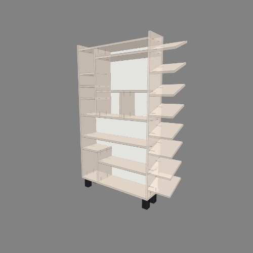 Kệ sách truyện LNS Free 3D furniture designs and blueprints from Flatma Community