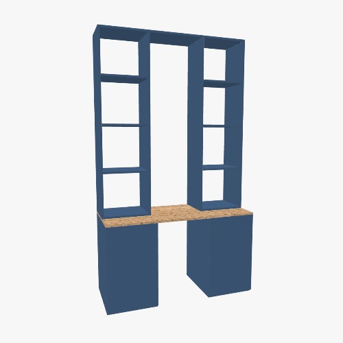 Kitaplıklı Çalışma Masası