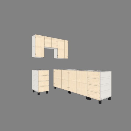Kitchen Sink and Stove Cabinet