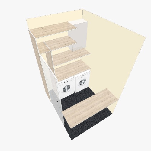 Кладовка вариант 1 Proyectos y planos de muebles 3D gratuitos de la Comunidad Flatma
