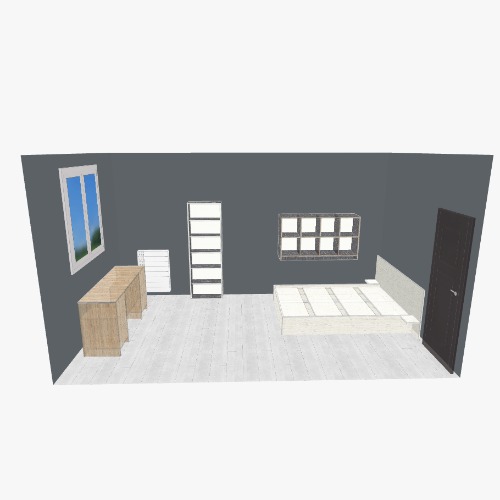 комната Бесплатные 3D-проекты мебели и чертежи от сообщества Flatma