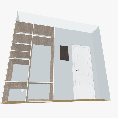 коридор โครงการและแบบแปลนเฟอร์นิเจอร์ 3D ฟรีจากชุมชน Flatma