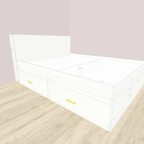 Кровать 160х200 Бесплатные 3D-проекты мебели и чертежи от сообщества Flatma