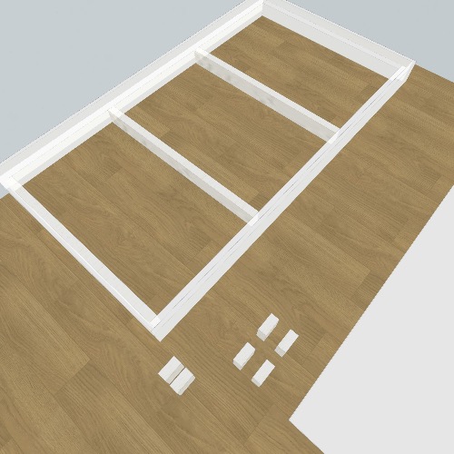 Кровать Free 3D furniture designs and blueprints from Flatma Community