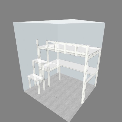 кровать Free 3D furniture designs and blueprints from Flatma Community