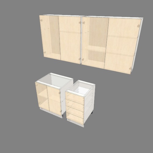 Кухня Free 3D furniture designs and blueprints from Flatma Community