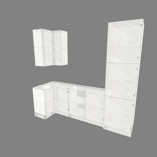 Кухня Бесплатные 3D-проекты мебели и чертежи от сообщества Flatma