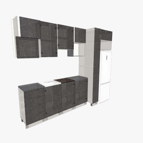 Кухня №2 Free 3D furniture designs and blueprints from Flatma Community