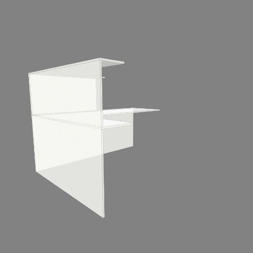 L shape Reception Table