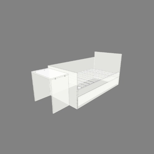 łożko Free 3D furniture designs and blueprints from Flatma Community