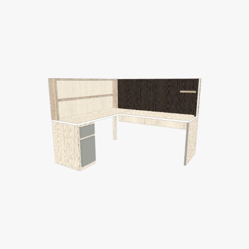 L-shape working table