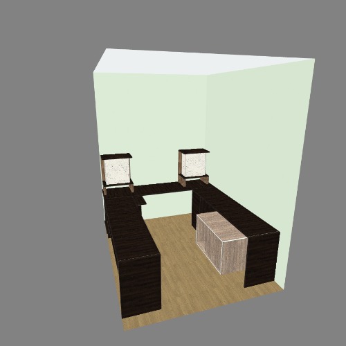 Mesa da Sala - Setup 2 PC + printer + piano + cats