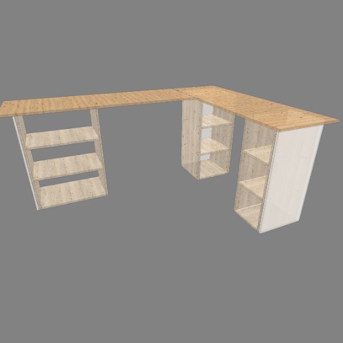 Mesa de Escritório em L