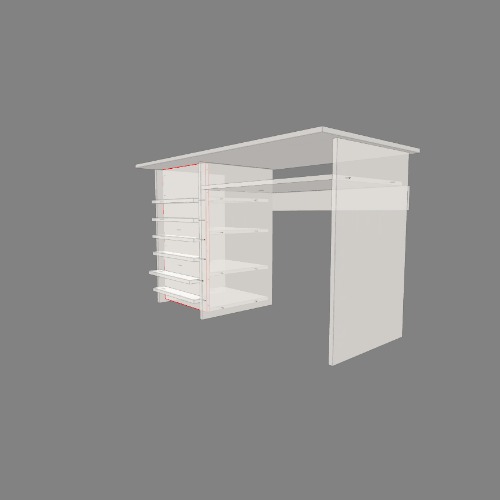 mesa manicure com expositor de esmaltes