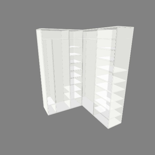 Meuble d'angle dressing