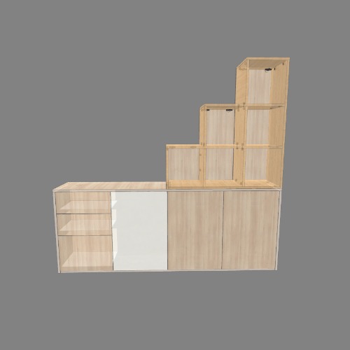 Móvel divisório da sala de TV