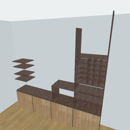 Mueble bajo escalera