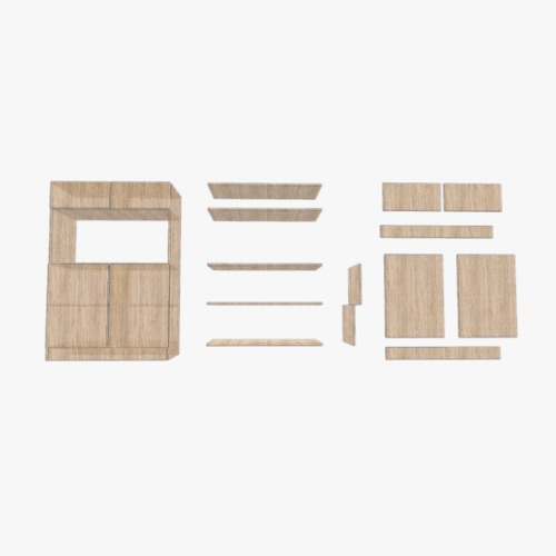 mueble con despiece Free 3D furniture designs and blueprints from Flatma Community