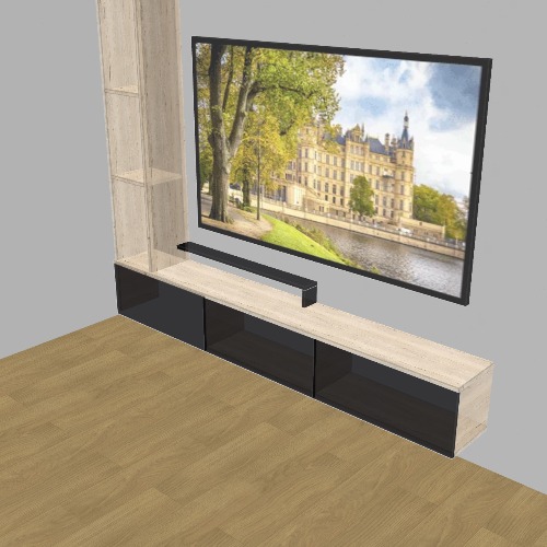 Mueble para TV Free 3D furniture designs and blueprints from Flatma Community
