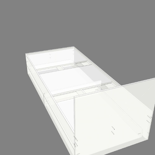 Односпальная кровать с ящиками