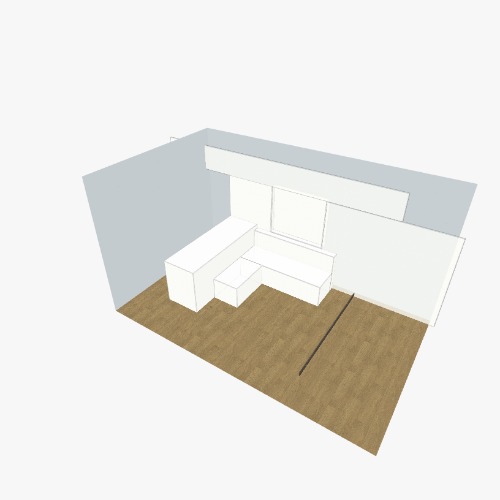 Option 1: shelf along window only Kostenlose 3D-Möbelprojekte und Pläne aus der Flatma Community