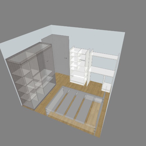 Pieza Бесплатные 3D-проекты мебели и чертежи от сообщества Flatma