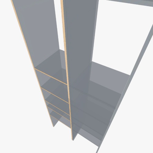 Прихожка Бесплатные 3D-проекты мебели и чертежи от сообщества Flatma