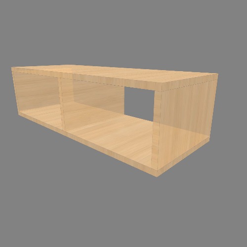 Прикроватная тумба с 2 открытыми полками