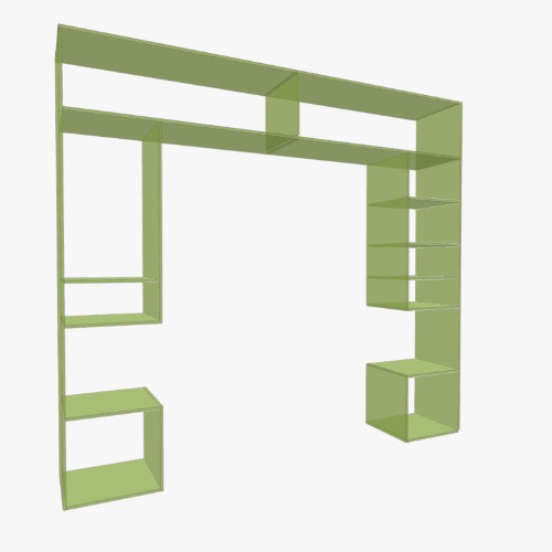 проект стенки в спальню