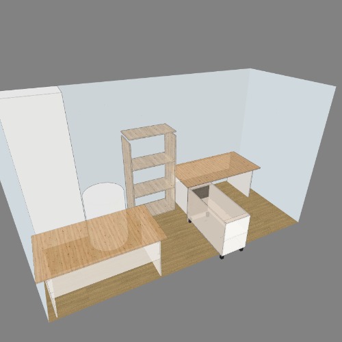 рабочее место Free 3D furniture designs and blueprints from Flatma Community