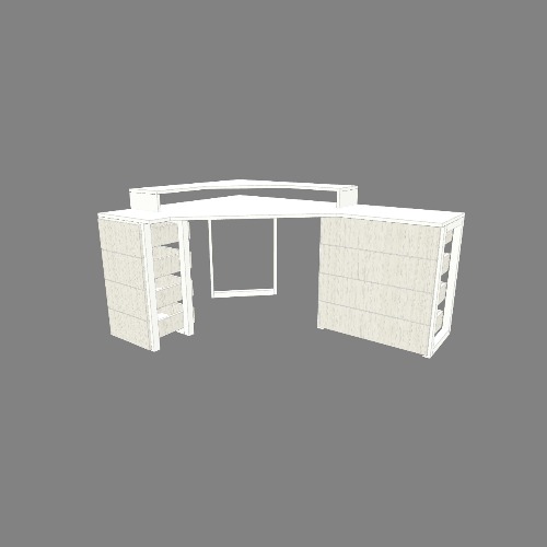 Рабочий стол угловой под 3 монитора (проект)