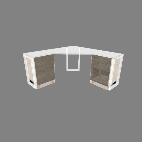 Рабочий стол угловой под 3 монитора (проект)